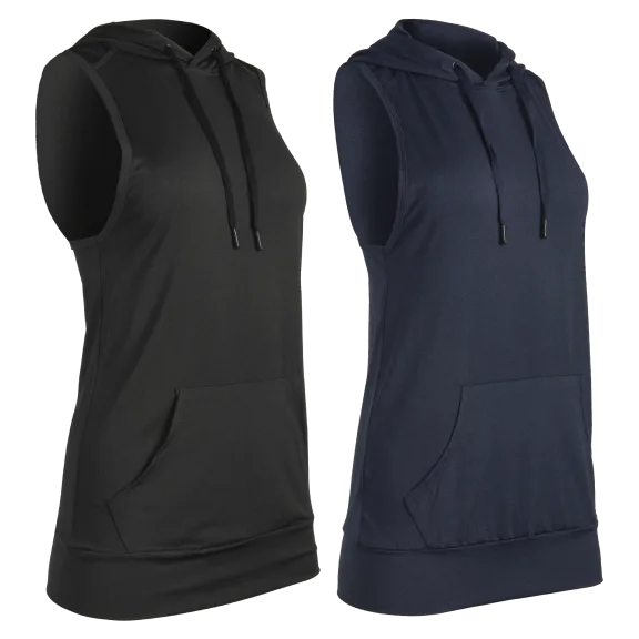 Tahari Zoe Sleeveless Hooded Pull Over