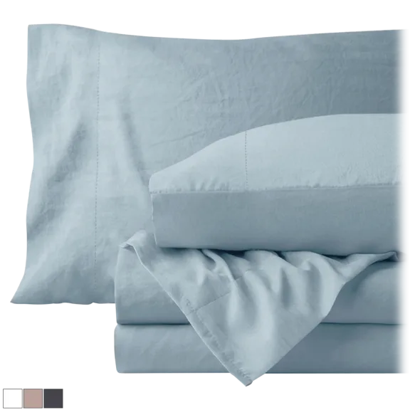 Tumbled Vintage Wash 6 Piece Sheet Set