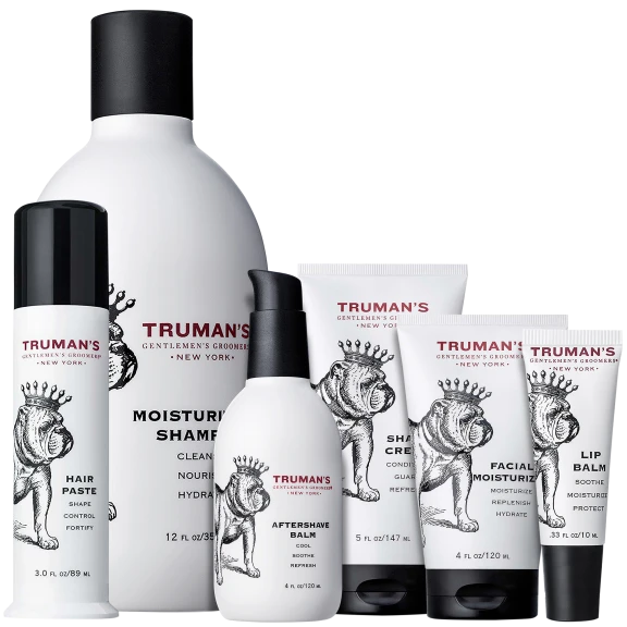 6-Piece: Truman's Gentlemen's Groomers Face & Hair Care Set