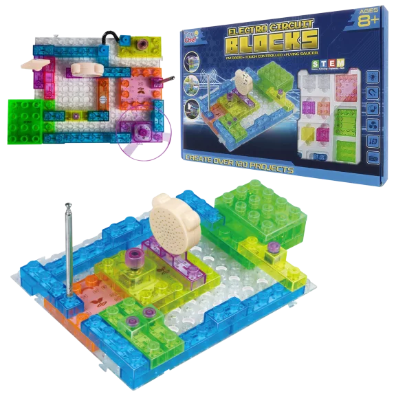 Toy Chef DIY Electric Circuit Blocks with 120 Different Projects