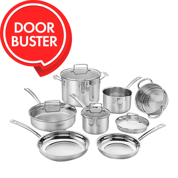 Cuisinart 11-Piece Chef's Classic Professional Stainless Cookware Set