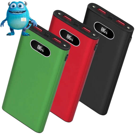 iMounTEK 20,000 mAh Super Fast Charging Power Bank with LED Display & Flashlight
