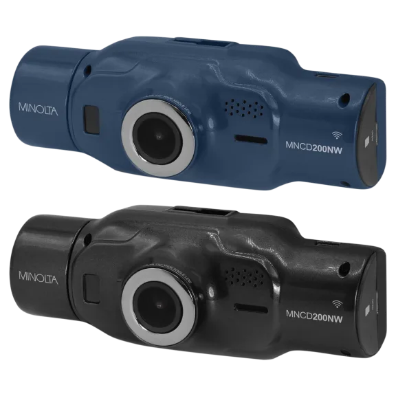 Minolta 2-Channel 1080P Dual Camera Dash Cam with 2.0" LCD & WiFi