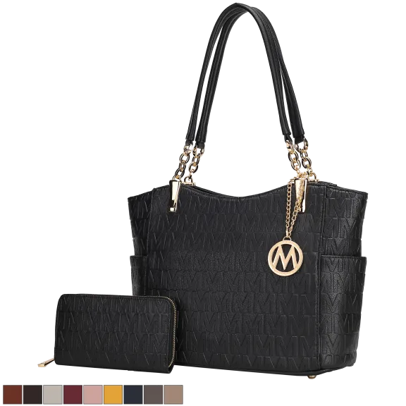 MKF Collection Allison 2 Piece Tote & Wallet by Mia K.