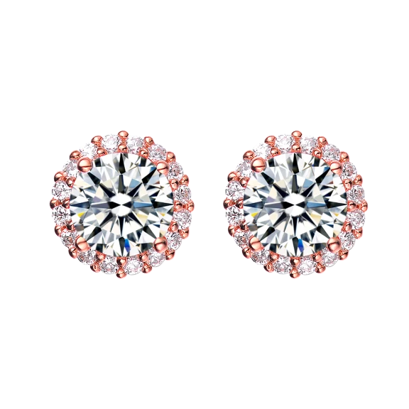Genevive  Button Earrings