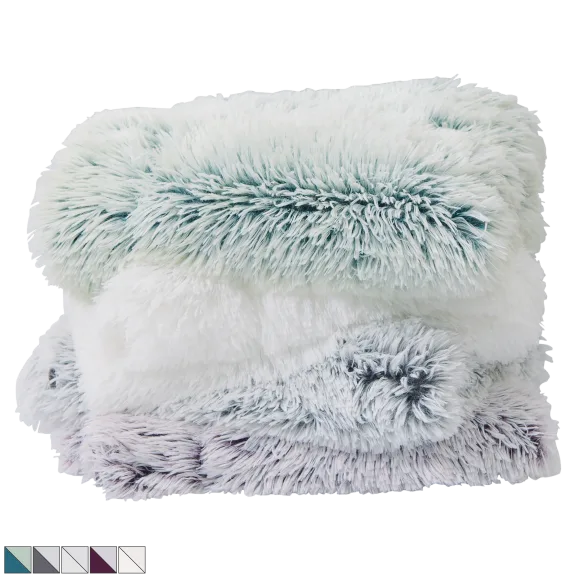 Cheer Collection Long Hair Shaggy 50"x60" Throw Blanket