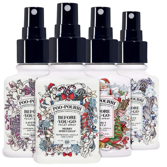 4-Pack: Poo-Pourri Before-You-Go 2oz Toilet Sprays in Gift Bags