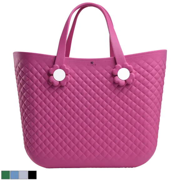Lior Rubber Textured Large Tote Bag