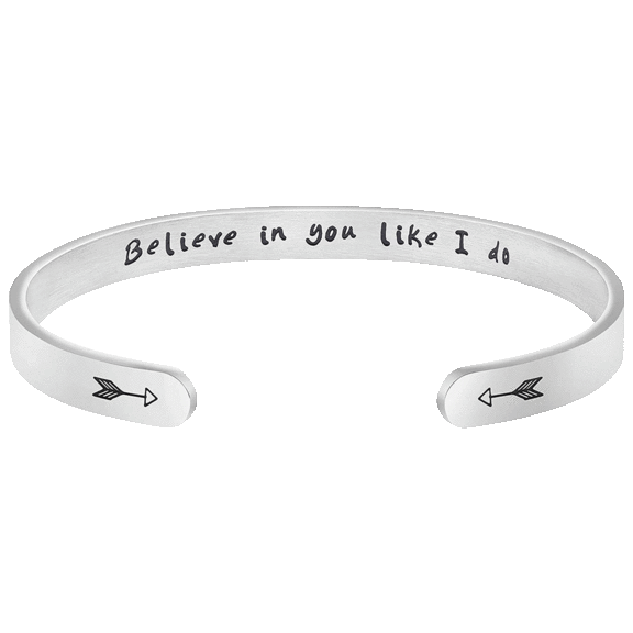 Inspirational Stainless Steel Cuff Bangles