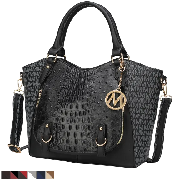 MKF Collection Jacqueline Signature Satchel Bag