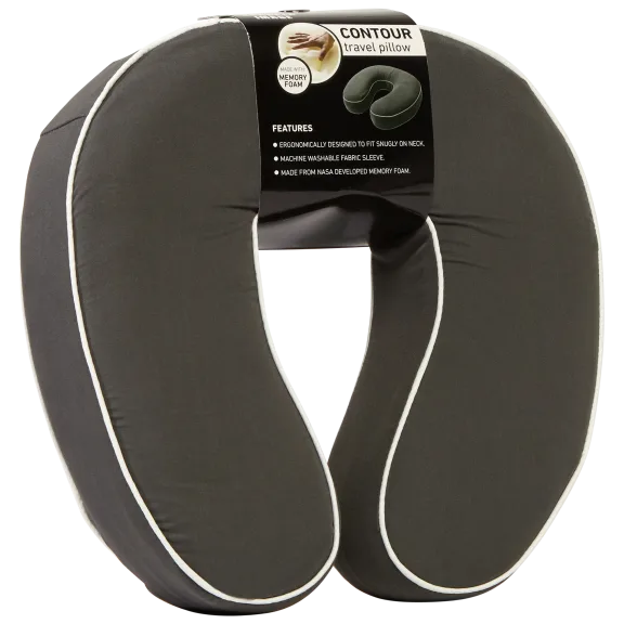 Sharper Image Contour Memory Foam Travel Pillow