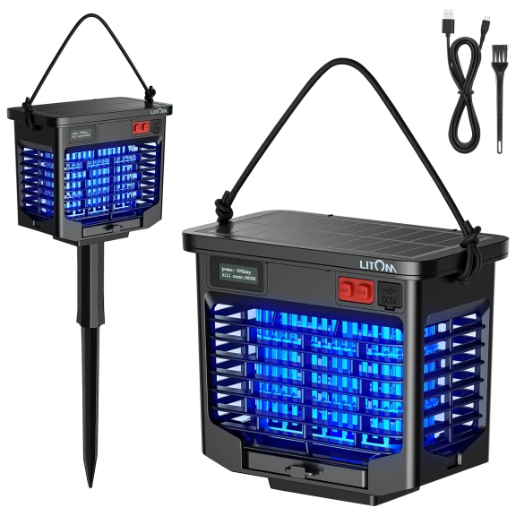 Litom Solar Bug Zapper Light