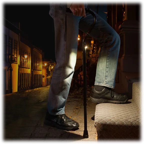 StrideLight Walking Cane with Ultra Bright LED Light