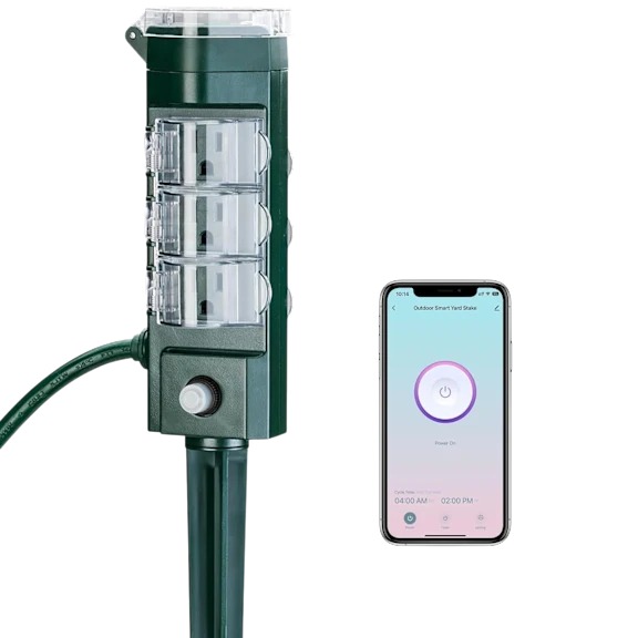 HBN Outdoor Smart Plug Outdoor Waterproof with 6 Outlets