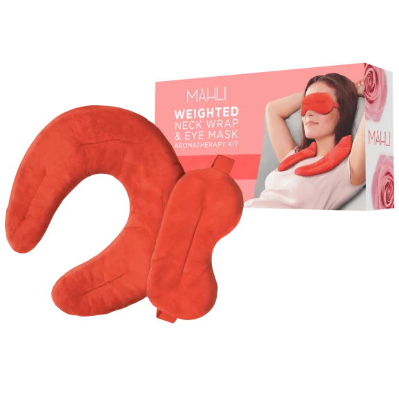 Mahli Weighted Hot/Cold Neck Wrap and Eye Mask with Aromatherapy