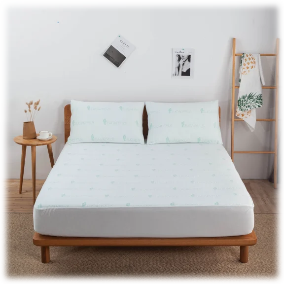 Bibb Home Bamboo Eucalyptus Infused Waterproof Mattress Pad
