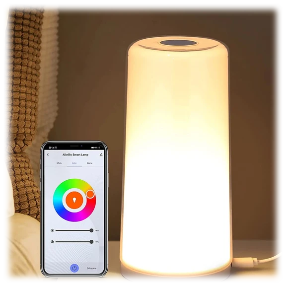 Albrillo Smart Touch Sensor Nightstand RGB Lamp