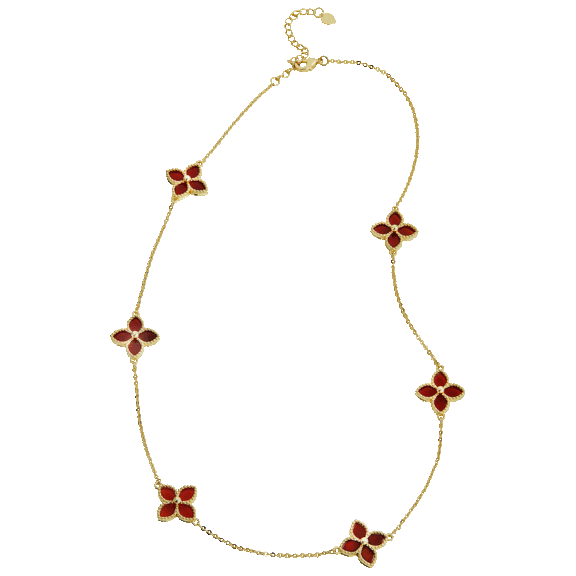 Savvy Cie 18K Gold Vermeil Station Necklace