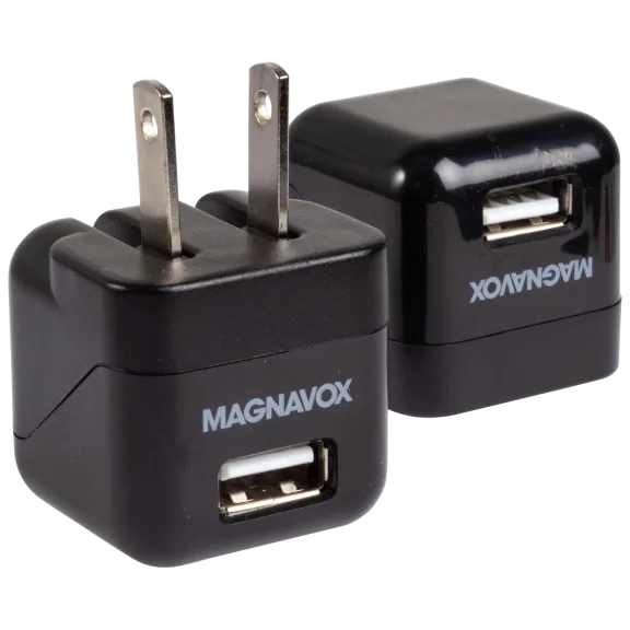 2-Pack: Magnavox USB Wall Chargers