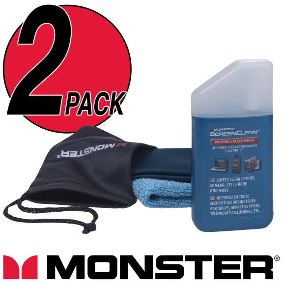 2-Pack: Monster Portable Screen Cleaning Kits