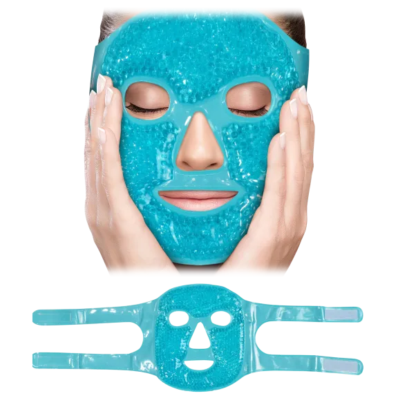 2-Pack: Perfecore Therapeutic Gel Bead Cooling & Heating Face Masks