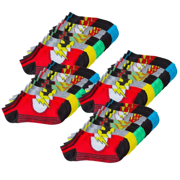20-Pack: Justice League Low Rise Socks for Kids