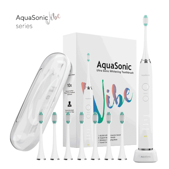 AquaSonic VIBE Series Ultrasonic Whitening Toothbrush