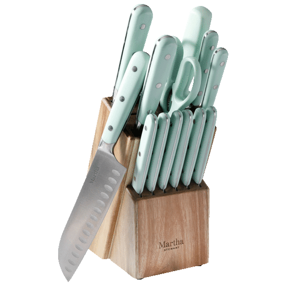 Martha Stewart Essential 14-Piece Knife Block Set