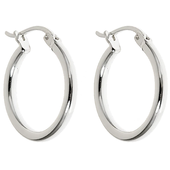 Hakol .925 Sterling Silver French Lock Hoops
