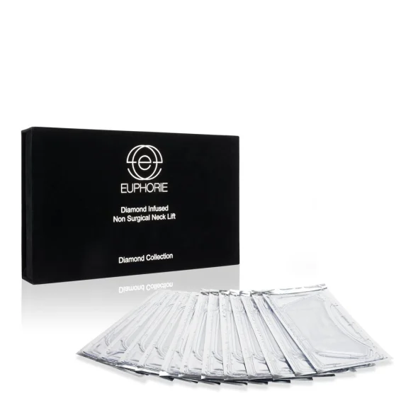 Euphorie 12-Piece Diamond Desire Firm & Tone Neck Lift Masks