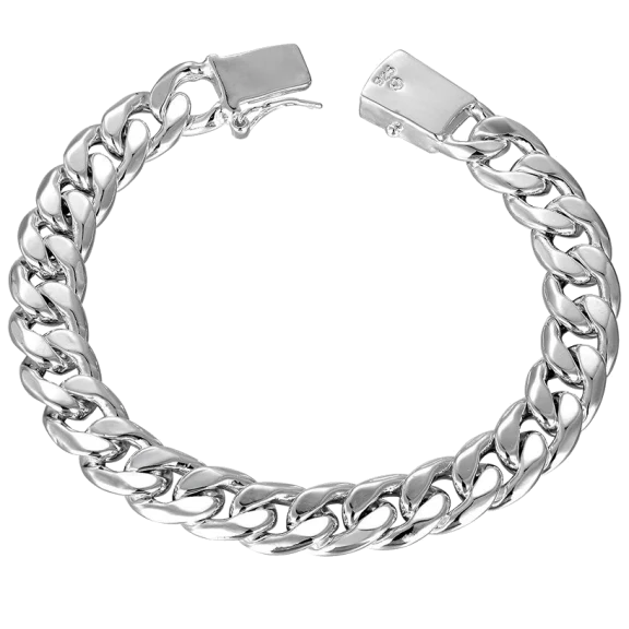Hollywood Sensation Lillian .925 Sterling Silver Plated Link Bracelet