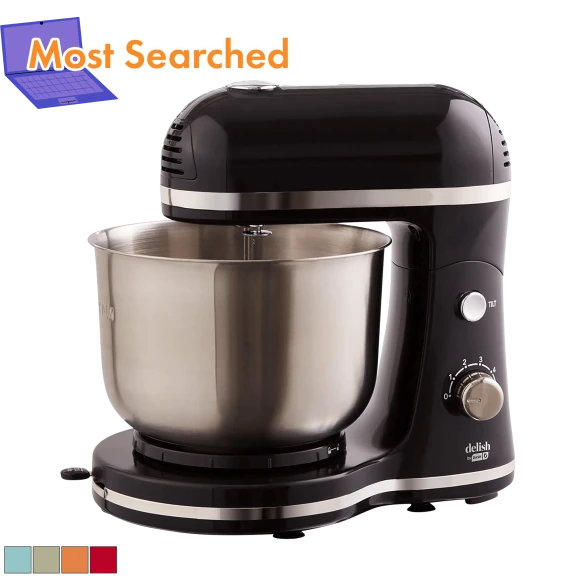 Dash Delish Tilt-Head Stand Mixer with 3.5-Quart Stainless Steel Bowl