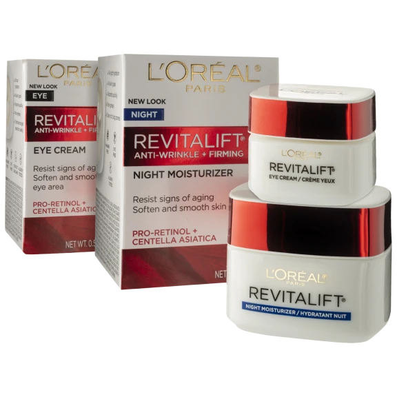L'Oreal Revitalift Anti-Wrinkle and Firming Eye Cream & Night Moisturizer