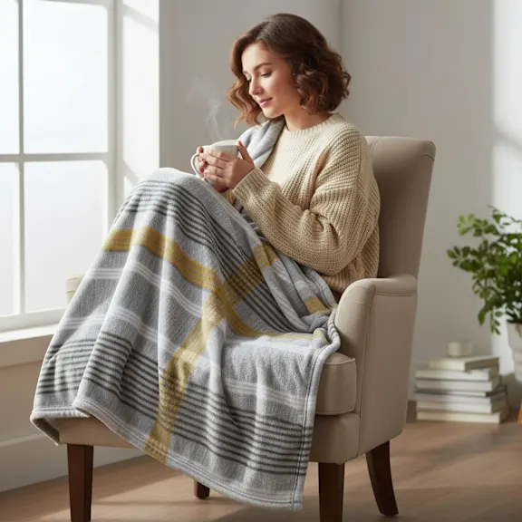 Luxury Home Ultra Soft Plush Throw Blanket