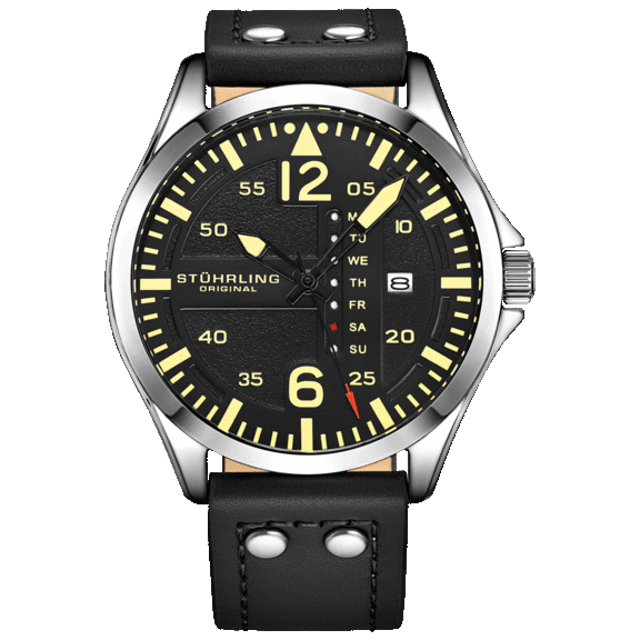 Stuhrling Classic Aviator 41mm Quartz Watch