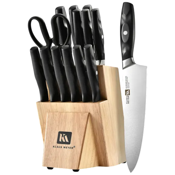 The 15-Piece Dishwasher-Safe Knife Block Set