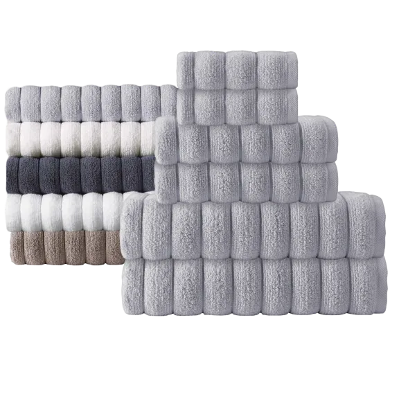 Enchante Home 6-Piece Luxury Turkish Cotton Towel Set