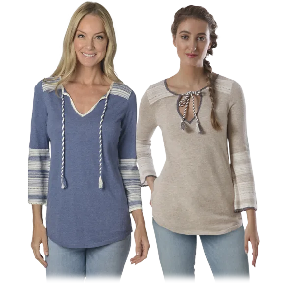 Henry And Paulie Tie Front Sweater