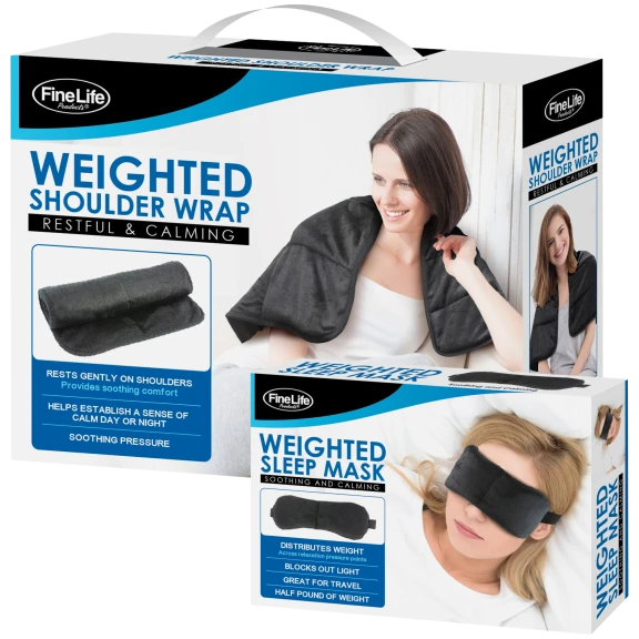 FineLife Weighted Shoulder Wrap & Eye Mask