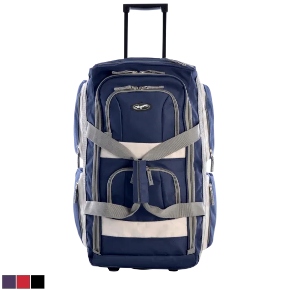 Olympia USA 8-Pocket 22" Rolling Duffel Bag