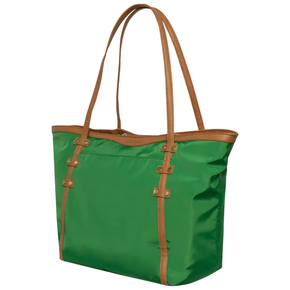 Alexis Bendel Tote Bag with Vegan Leather Straps in Clover