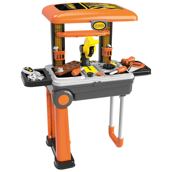 36-Piece World Tech Toys Lil' Builder Mobile Suitcase Playset