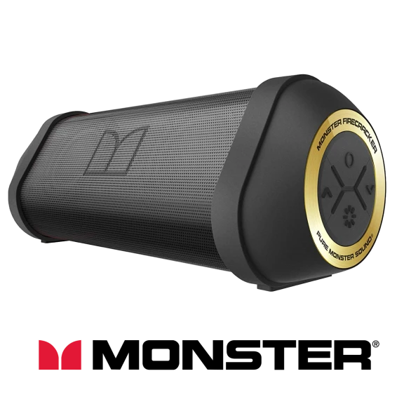 Monster Firecracker Extended Play Wireless Speaker with Flashlight (Recertified)