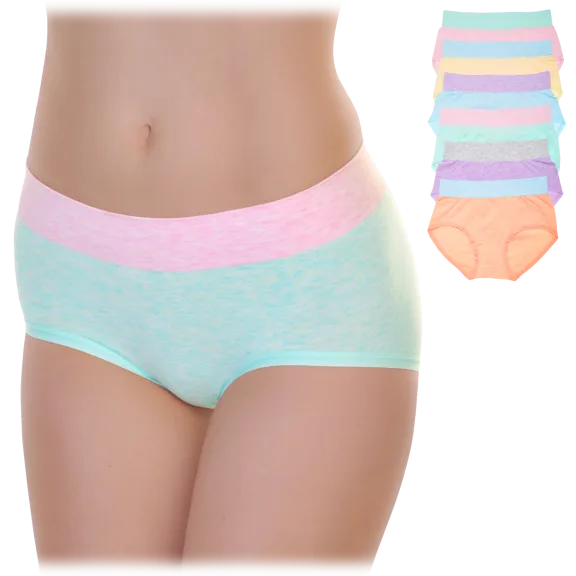 6-Pack: Angelina Seamless Classic Mid-Rise Briefs