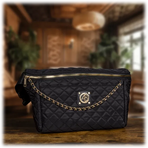 Alexis Bendel Quilted Belt Bag Black