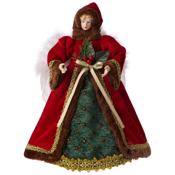 Glitzhome 12"H Christmas Angel Tree Top