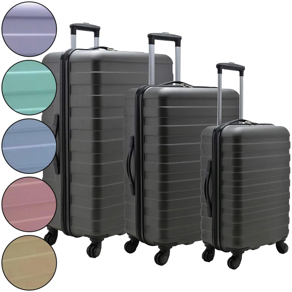 US Traveler 3-Piece Hardside Spinner Luggage Set