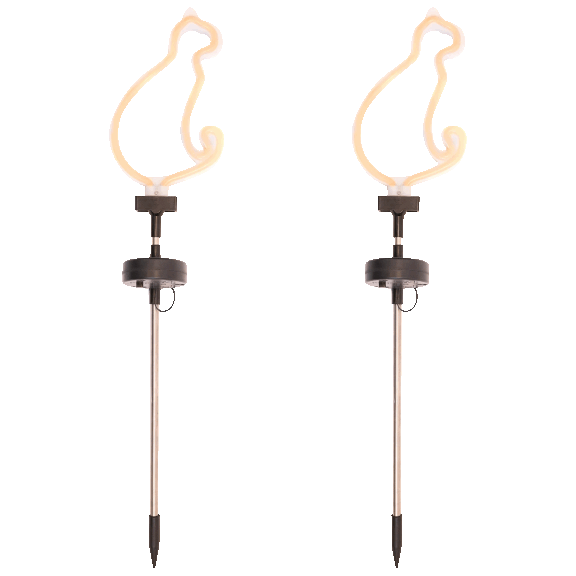 2-Pack: Touch Of ECO Solar Decorative Garden Stake Lights
