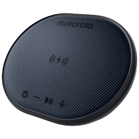 Motorola Portable Bluetooth Speaker & Wireless Charging Pad with Voice Call