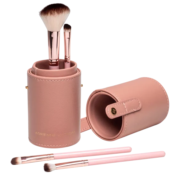 Adrienne Vittadini 4-Piece Brush and Cup Holder